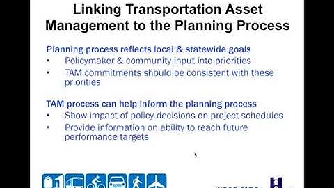 TAM Webinar 14: Linking TAM Guidance to the Planning Process