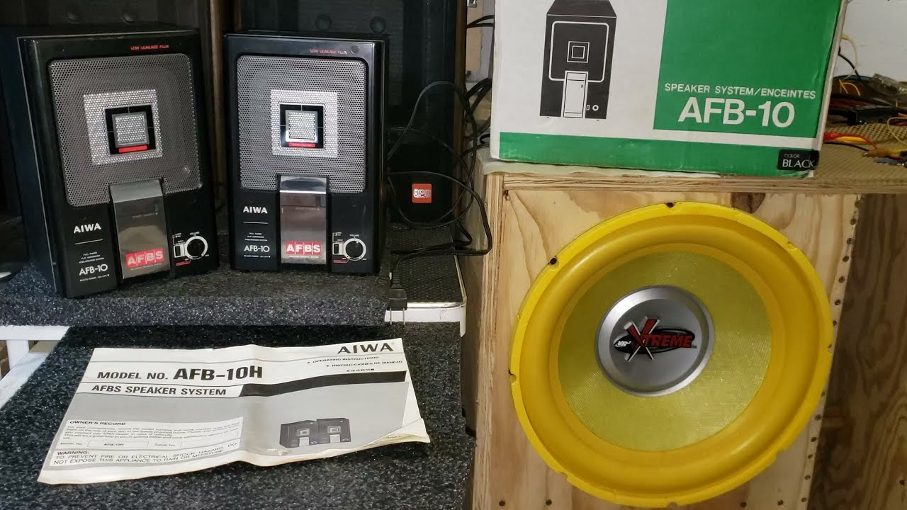 AIWA AFB-10 H Active Feedback Mirco Speaker System - YouTube