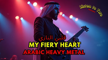 Arabic Heavy Metal 🤘 قلبي الناري  My Fiery Heart 🎸  Listen to two different versions 🔥#arabicmetal