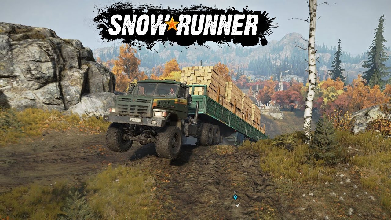 Непростая большая доставка досок / Voron D-53233 / SnowRunner