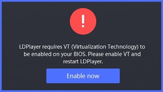 LDPlayer requires VT (Virtualization Technology) | virtualization technology #ldplayer