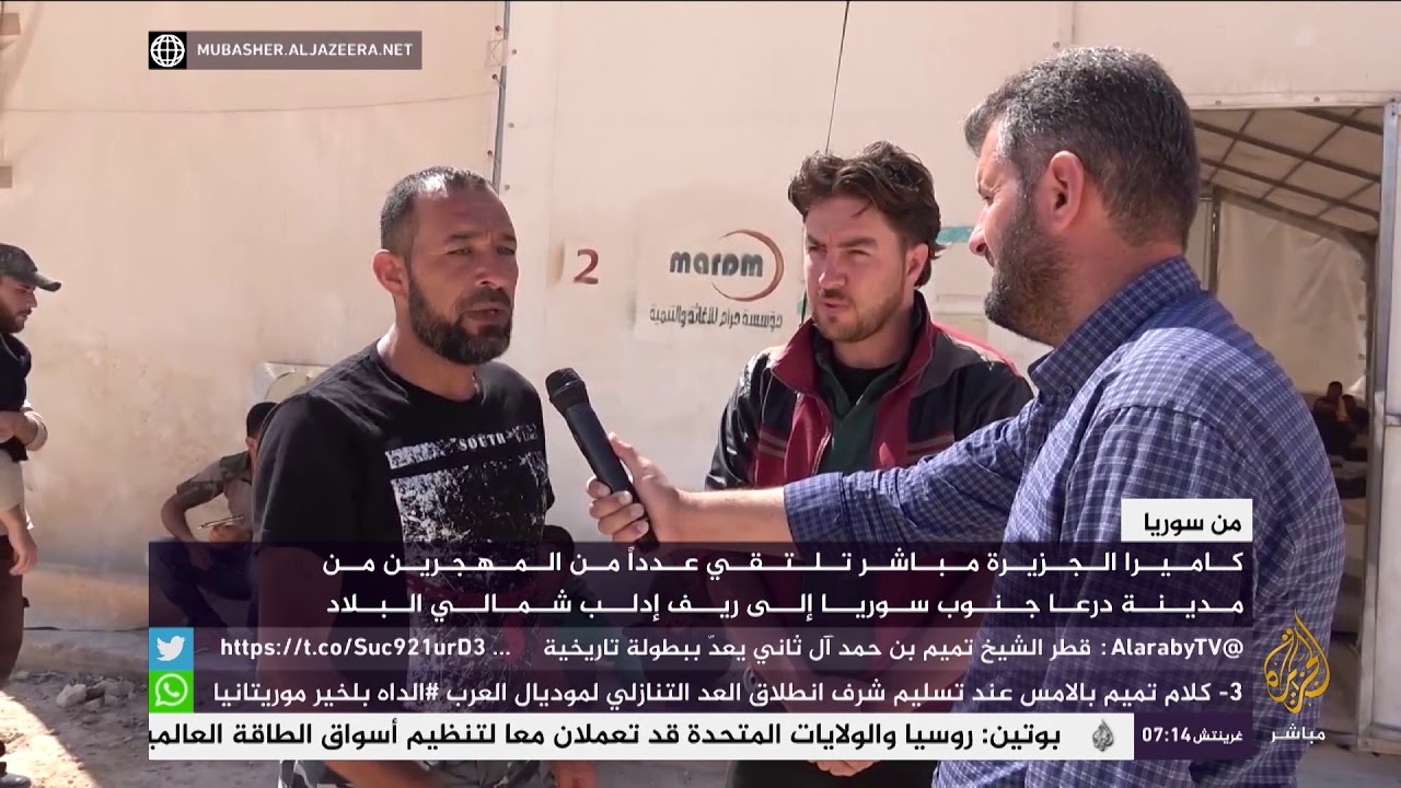 النازحون السوريون من درعا إلى ريف إدلب .. ويلات وعذابات