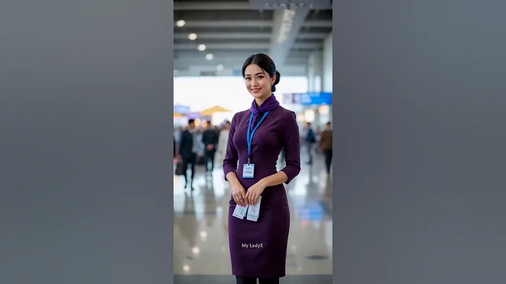 Air Hostess Walks Backwards with a Smile | Pretty Girl Dubai Princess Look #shorts #airhostess #uae