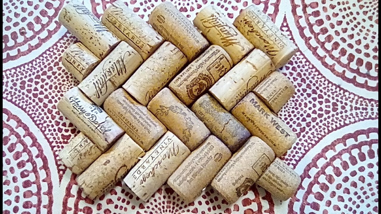 DIY Wine Cork Trivet YouTube DIY Wine Cork Trivet YouTube