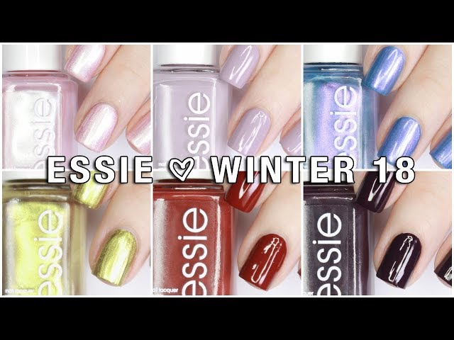 Essie Winter 2018 Collection + Concrete Glitters Live Swatches & Review