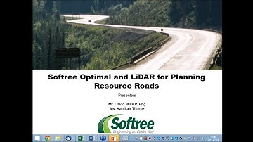 Softree Optimal and Lidar for Planning Resource Roads