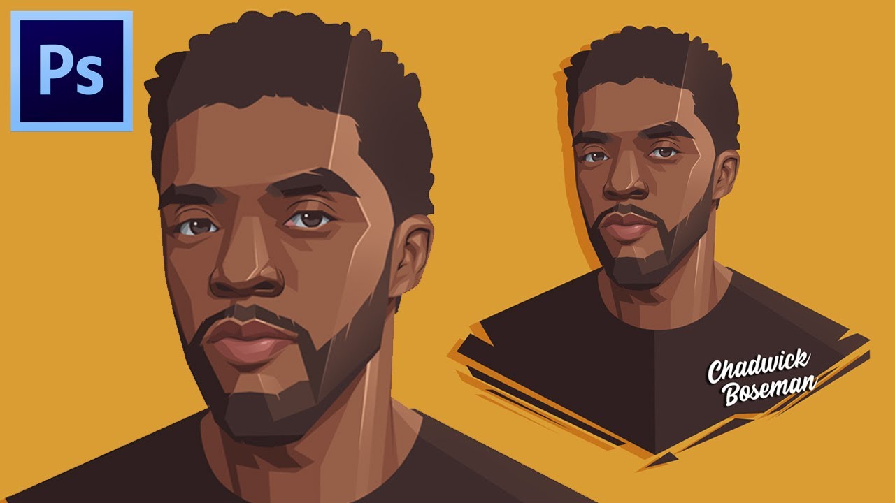 vector สวย ๆ  New Update  black panther vector vexel potrait - photoshop