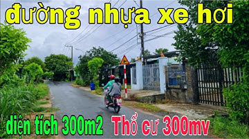 Giới thiệu lô đất Củ Chi tổng 300mv mặt tiền nhựa Thông đất ở 300m2 xây dựng tự do bán 2 tỷ 250triệu