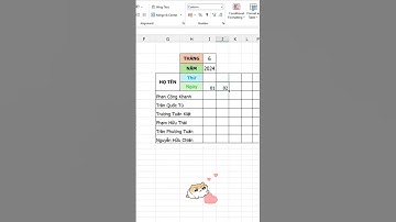 Cách tạo bảng chấm công cực xịn trong excel