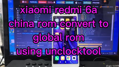 xiaomi redmi 6a china rom convert to global rom using unlocktool.