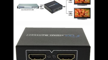 HD 1x2 Port HDMI Splitter Amplifier V1.3B unboxing bypass ps3 HDCP for Price: US $10.59