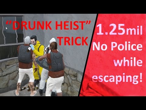 NEW METHOD! ''DRUNK HEIST'' The Pacific Standard Job NO POLICE while escaping!