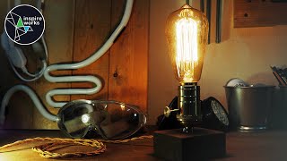 DIY Vintage Edison (Bulb) Table Lamp