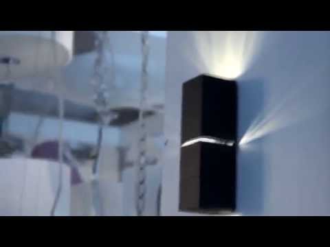 Wideo: Szklany Kinkiet (20 Zdjęć): W Połączeniu Z Lampami Z Metalu I Matowego Szkła, Z Kolorowymi Kloszami I Chromem