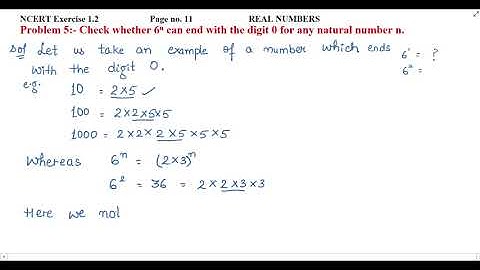 Check whether 6n can end with the digit 0 for any natural number n.