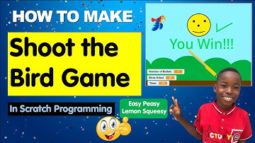 How To Make Shoot The Bird Game in Scratch Programming