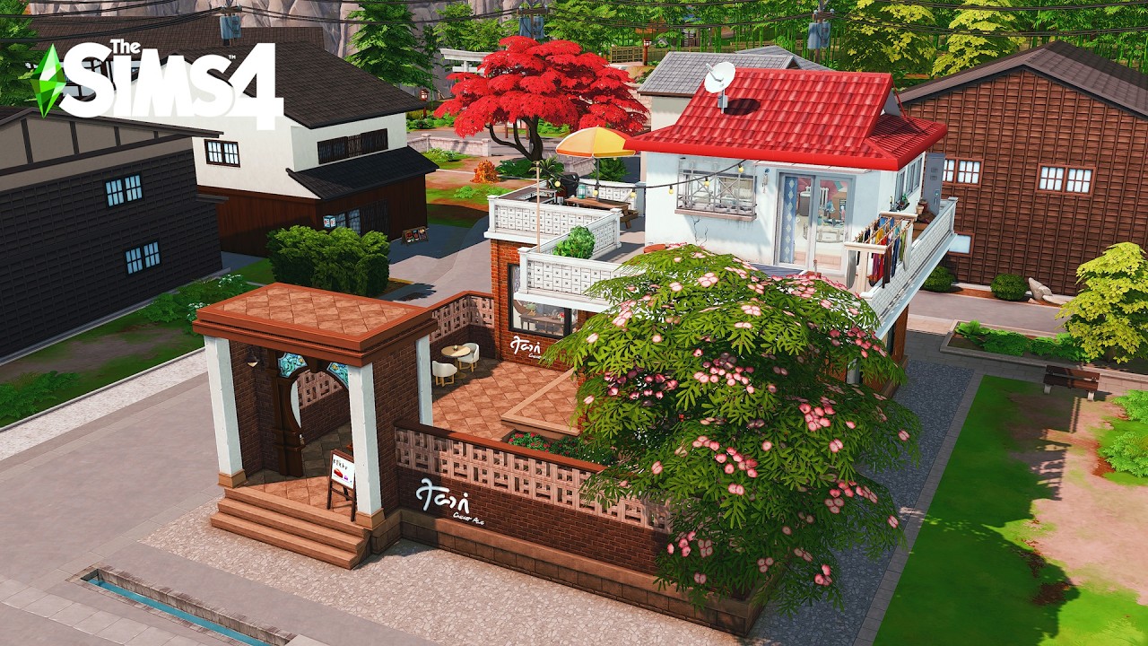 옥탑방 자취생인 내가 사실 주얼리샵 사장? (Korean House & Jewelry Shop)｜심즈4 건축｜Sims4 Stop Motion Build｜NoCC