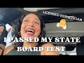 Taking my Esthetician State Board Tests | Week in the Life | Vlog