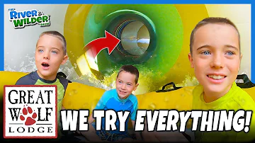 Kids try EVERYTHING at Great Wolf Lodge | Epic vacation!