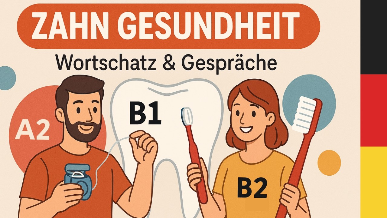 Hörverstehen Deutsch Podcast: 🦷 Kontrolle beim Zahnarzt | Deutsch lernen Dialog