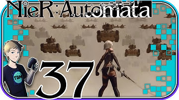NieR Automata English Walkthrough - Part 37: Pascal The Brave