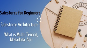 Salesforce For Beginners 2:  Understanding Architecture, Multi-Tenancy, Metadata and API Basics.