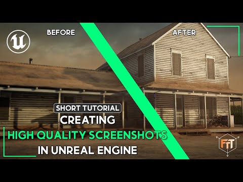 Creating sharp high resolution screenshots and videos in Unreal Engine