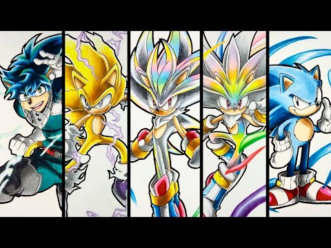 Drawing Sonic Characters - Compilation 31