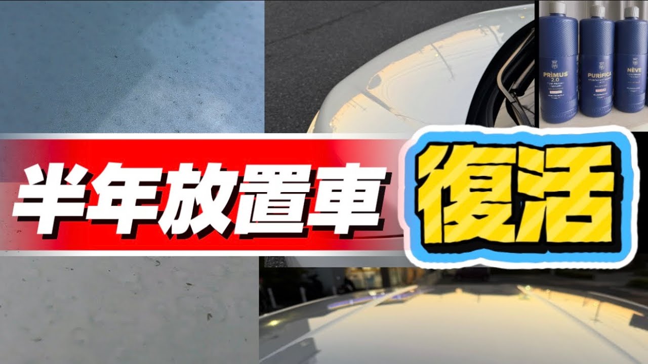 6 Months Neglected】The Results of a 3PH Wash on a Car Covered in