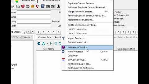 How to Search for a Contact by Email Address Using the Office Accelerator CIT Tool Bar