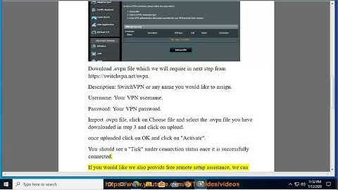Set up SwitchVPN on Asus Router via PPTP/L2TP/OpenVPN