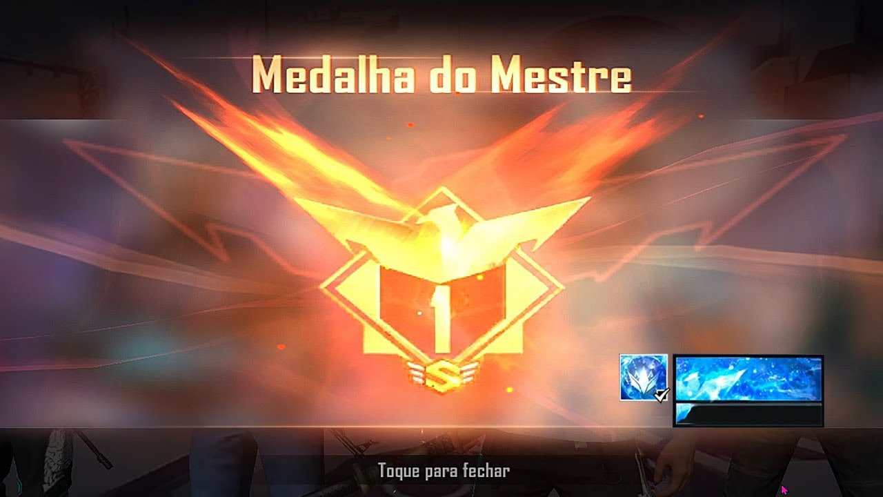 Free Fire (FF) > Conta nível 61 - Gemada e mestre ranqueada atual ( 9  camisas de mestres)