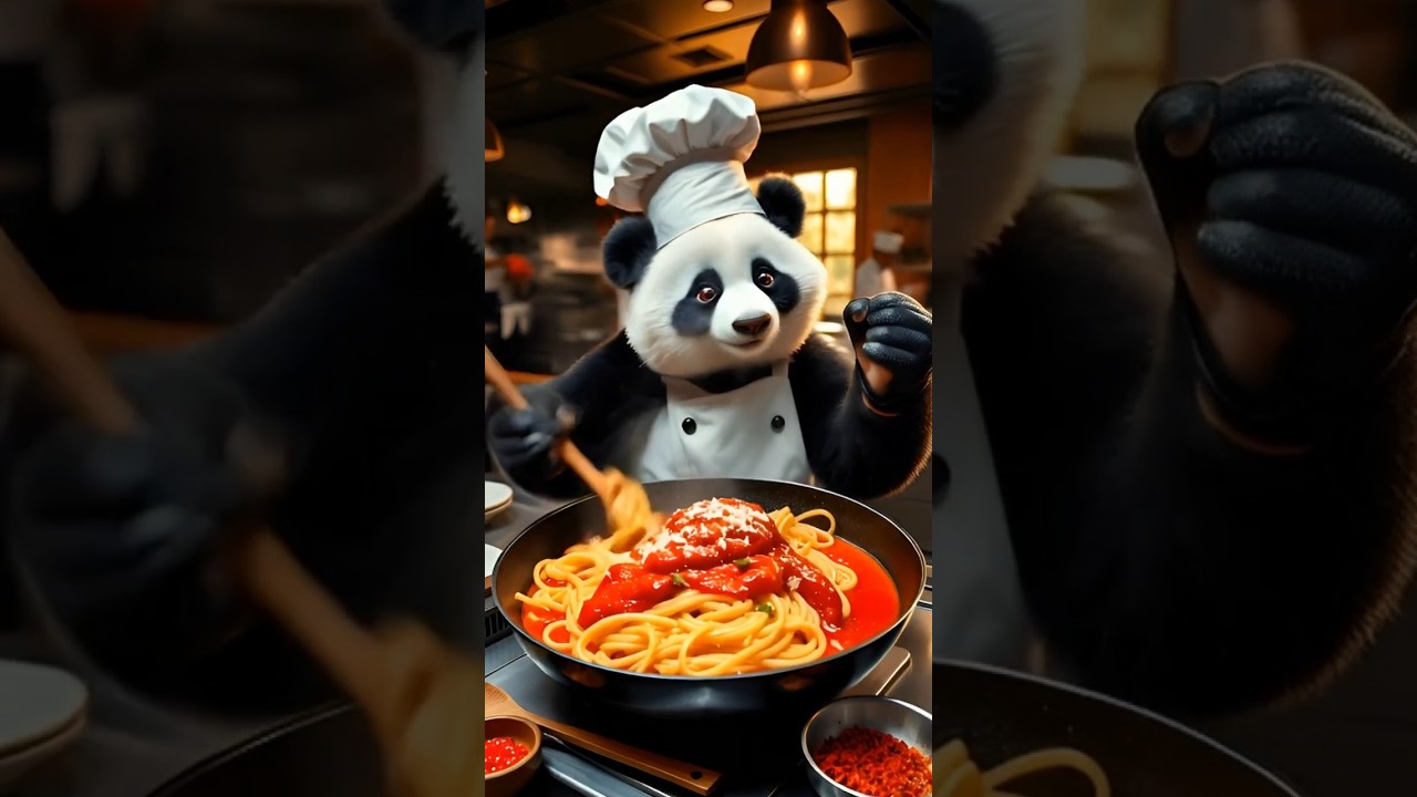 Chef Panda Cooking Food 
