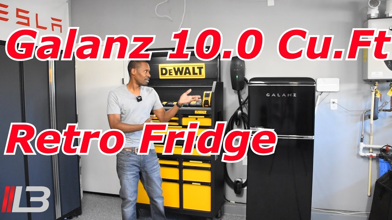 New Galanz 10.0 cu.ft Retro Refrigerator Unboxing & Setup 