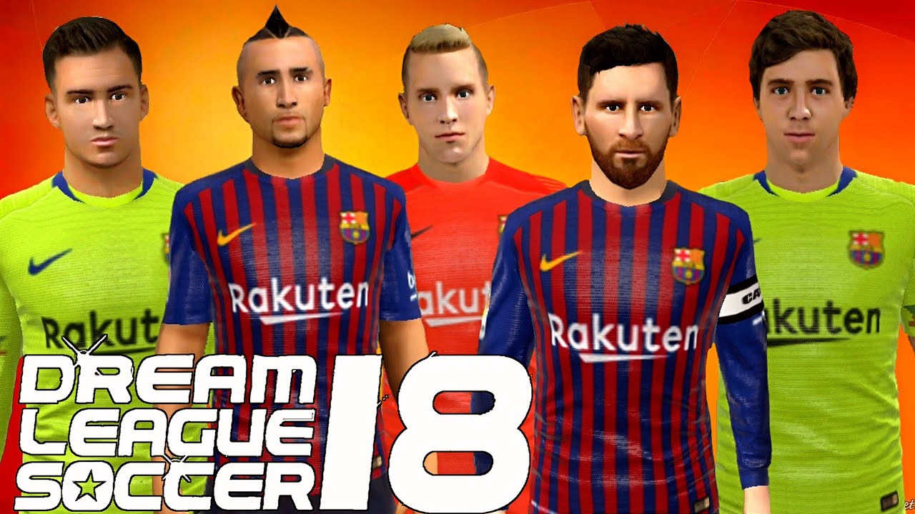 kit jersey barcelona dream league soccer 2018