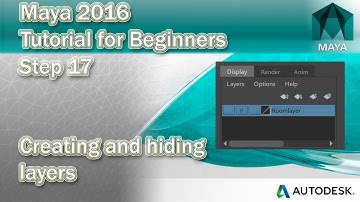 #17 Using layers in Maya 2016 | Create and hide a layer