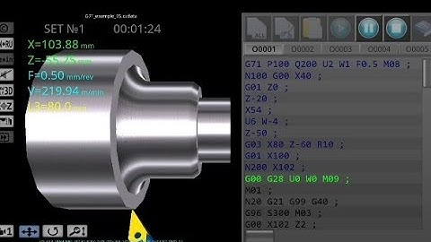cnc lathe g71 cycle // g71 cnc fanuc // cnc g71 cycle program