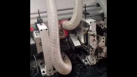 Auto Edge Bander, Pneumatic Scrapping with Corner Rounding - Lonjan Machinery