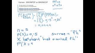 Spinoza Wisa 5H Binompdf Binomcdf