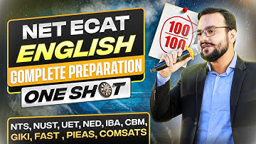 ECAT NUST BCAT English Complete Preparation | NET & ECAT English MCQs | ECAT English Complete Course
