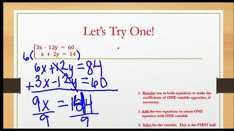 solving systems by linear combination with multiplication