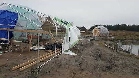 Building geodesic dome - Icosahedron