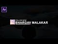 Lower Third Animation in After Effects Tutorial  | Assamese Tutorial | After Effect