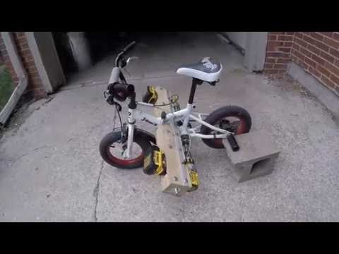 Drill powered mini bike