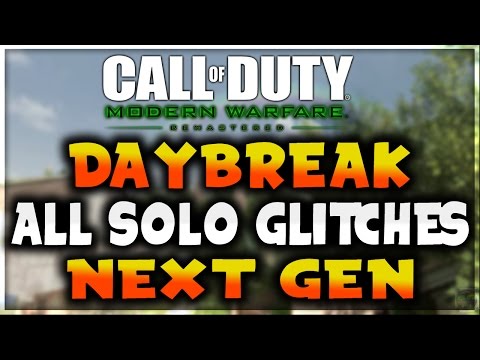 MWR GLITCHES: ALL WORKING SOLO 'DAYBREAK' GLITCHES!