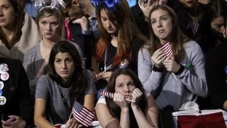 Clinton supporters react to Trump's presidential victory