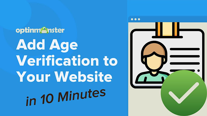 How To Add Age Verification to Your Website