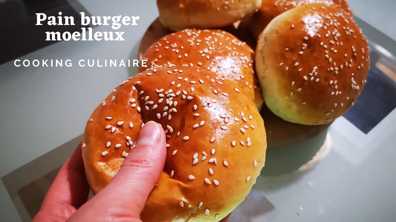 Pain burger moelleux