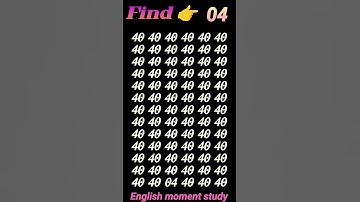 Find 👉 04 odd number puzzle 🧩 iq test 🧠 math reasoning puzzle 🧩 #mathematicspuzzles #iq #mathpuzzle