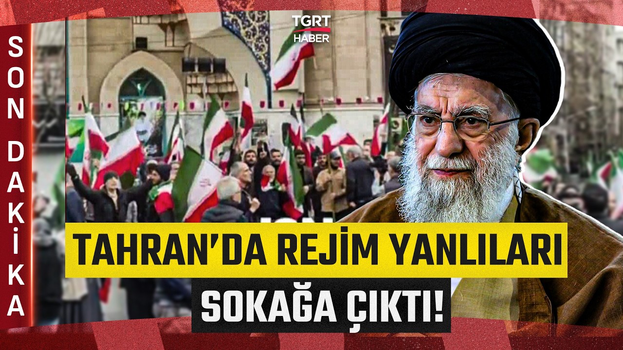 #SONDAKİKA | Tahran'da Rejim Yanlıları Sokağa Çıktı! - TGRT Haber